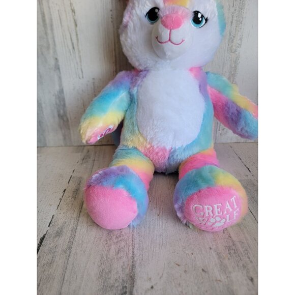 Great Wolf Lodge Build-A-Bear rainbow exclusive plush stuffed animal - Picture 2 of 7